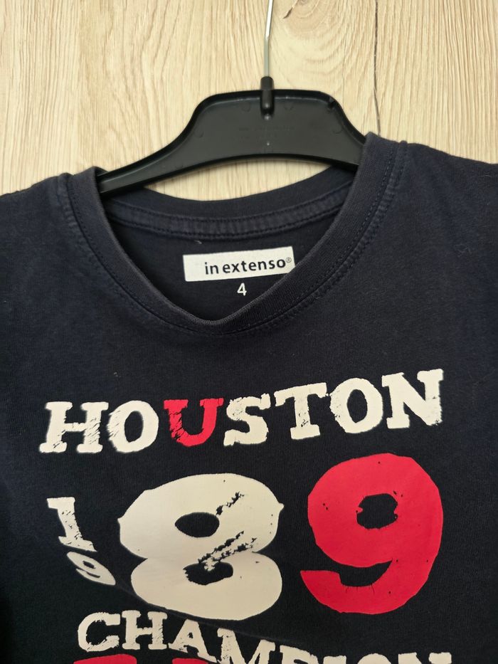 TEE-SHIRT GARÇON MOTIF DESSUS TAILLE 4ANS MARQUE IN EXTENSO COULEUR NOIR - photo numéro 3