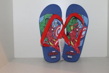 tongs avengers bleu lanières rouge 32/34