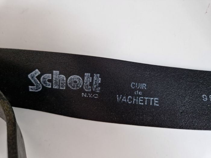 ceinture noir homme schott - photo numéro 5