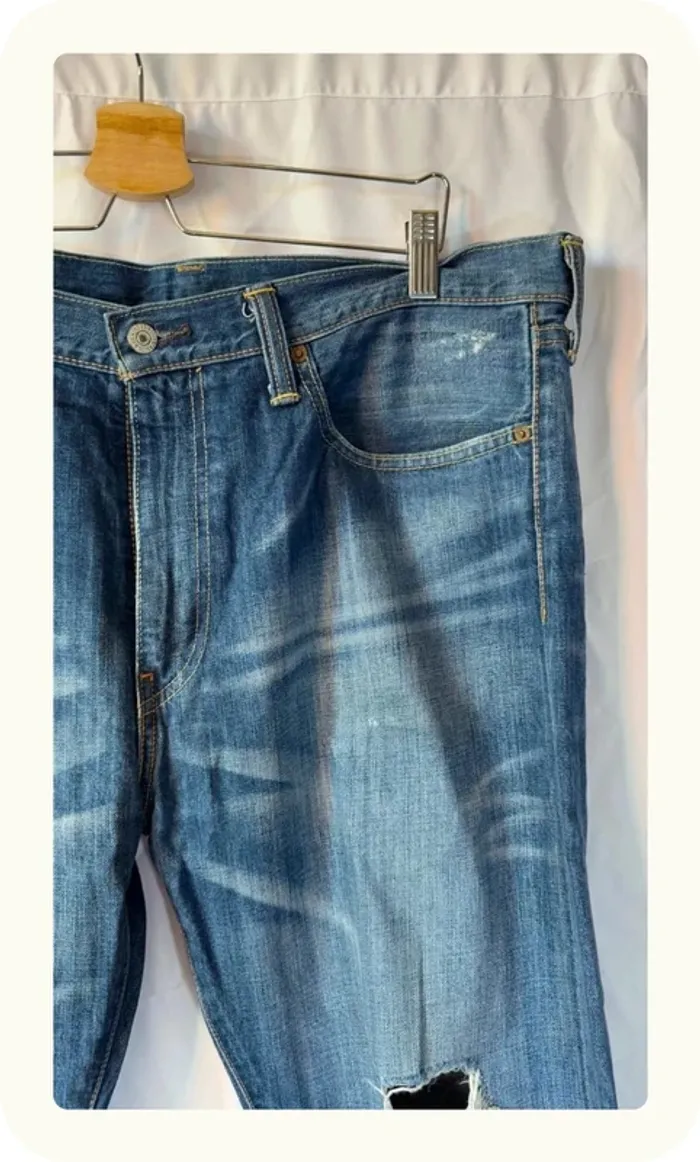 Jean coupe droite homme Levi's 508 Taille W36 XXXL 46 - photo numéro 3