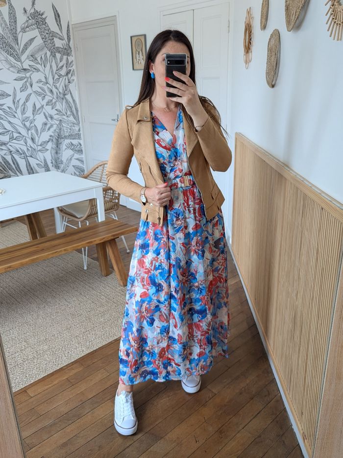 Robe longue Argelès fleurie multicolore Taille S/M - photo numéro 5