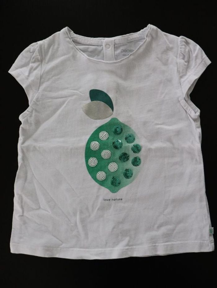 Tshirt blanc/vert