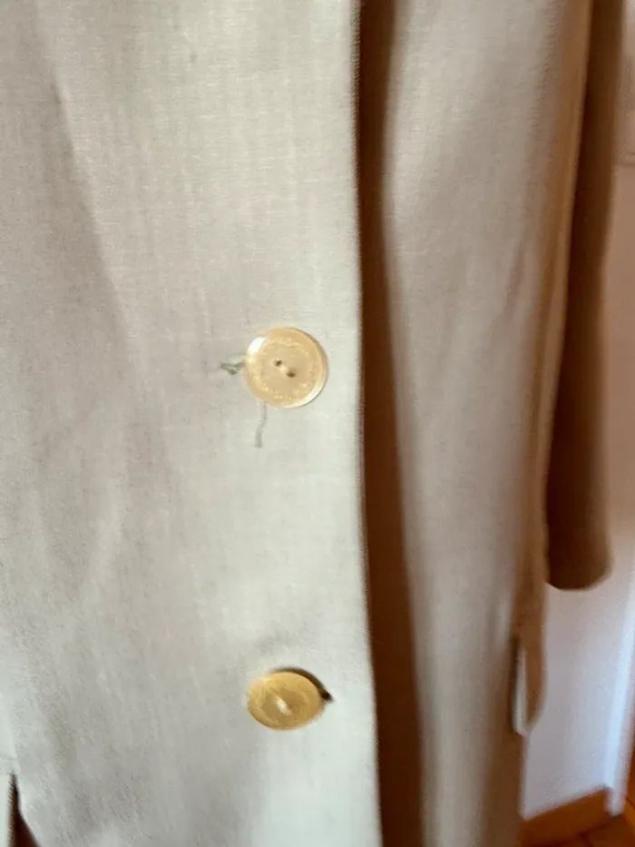 Blazer vintage à très bon état beige / vert taille 42 V Paris - photo numéro 5