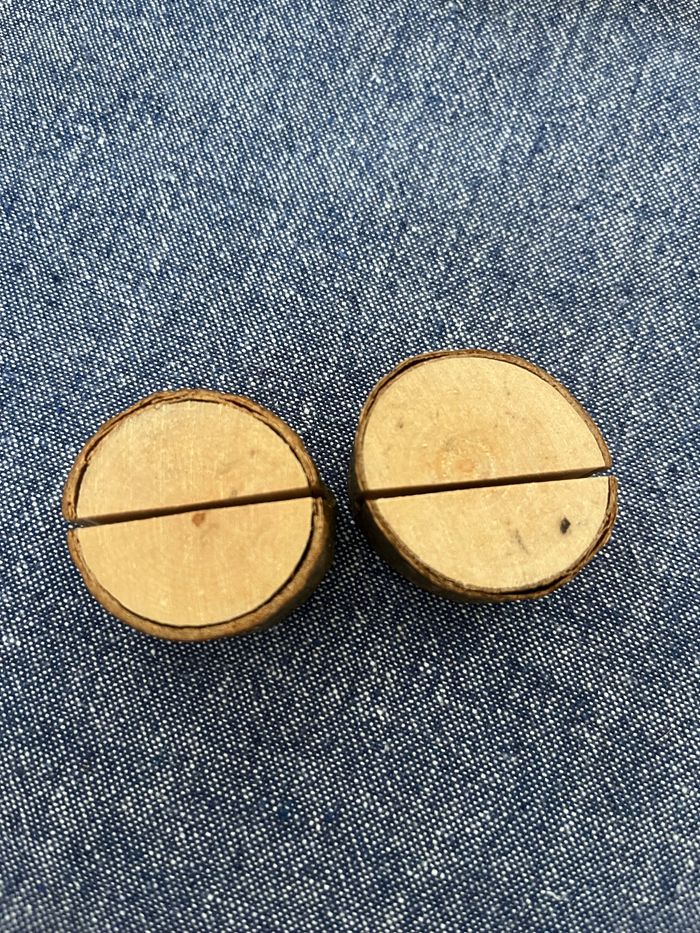 Lot de deco automne hiver bois centre de table - photo numéro 4