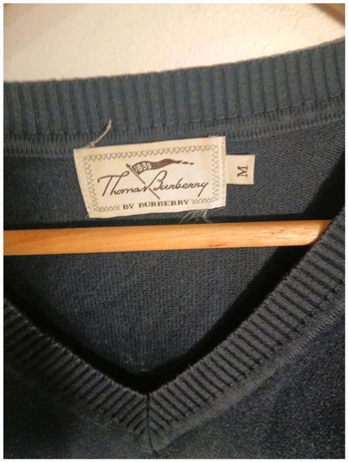 C2 pull noir Thomas Burberry M - photo numéro 3