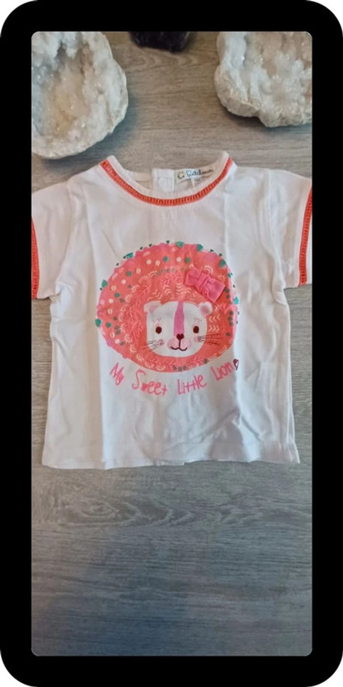 T-shirt blanc 12 mois - photo numéro 2