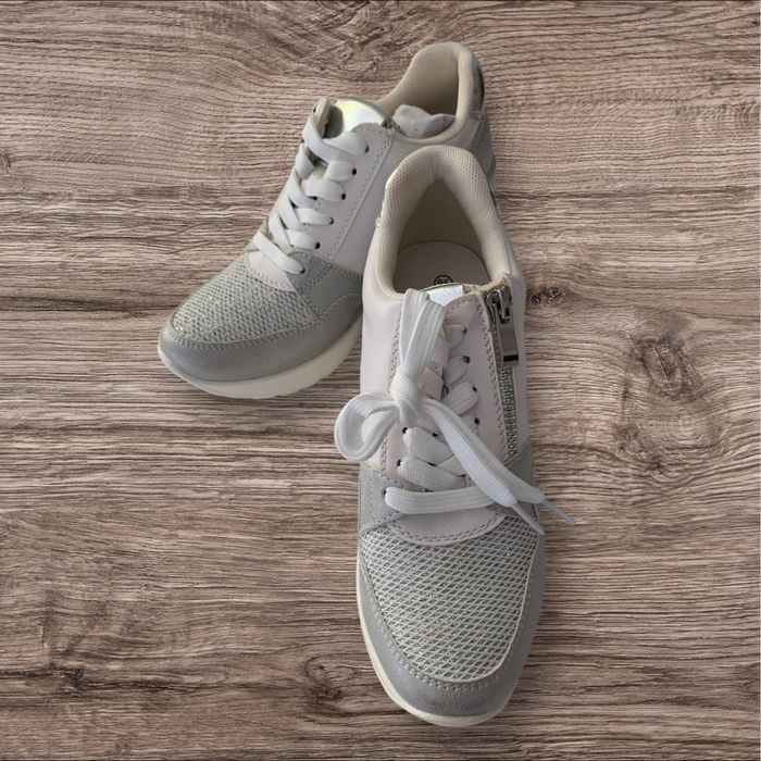 Baskets compensées argentées taille 36 neuve - photo numéro 8