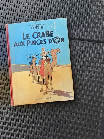 Bd herge les aventures de tintin le crabe aux pinces d or édition de 1959