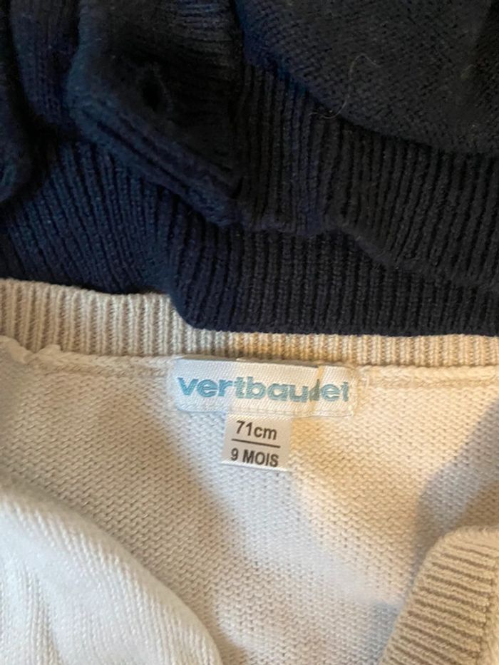 Lot gilet 9 mois - photo numéro 2