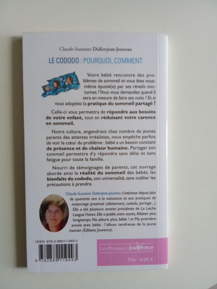 Livre le cododo pourquoi, comment édition , sommeil partagé , livre puériculture, parent, enfant, bébé - photo numéro 3