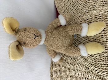 Doudou lapin beige blanc JELLYCAT