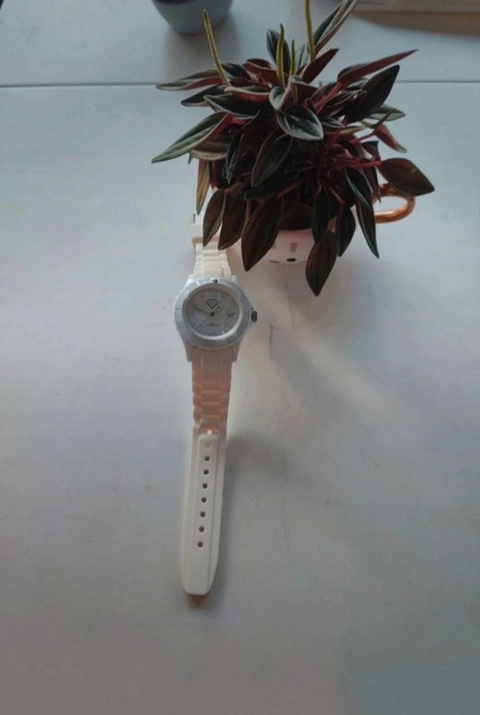Montre blanche silicone Luxury Watch
