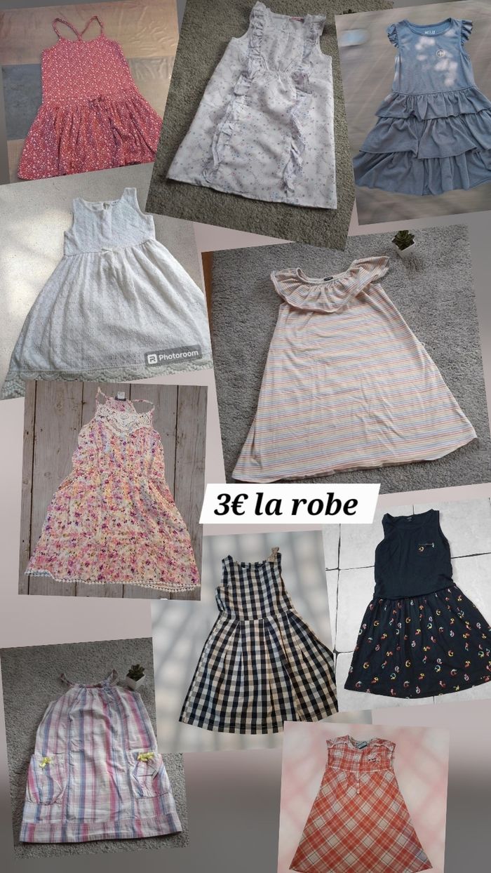 Lot 10 robes été magnifique 🩷🤍soit 3 € la robe