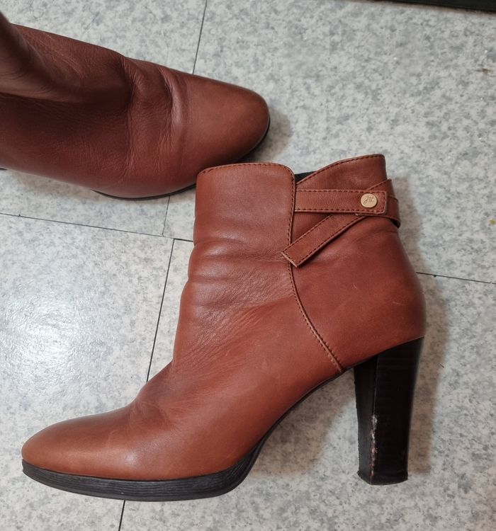 Bottines cuir camel - photo numéro 5
