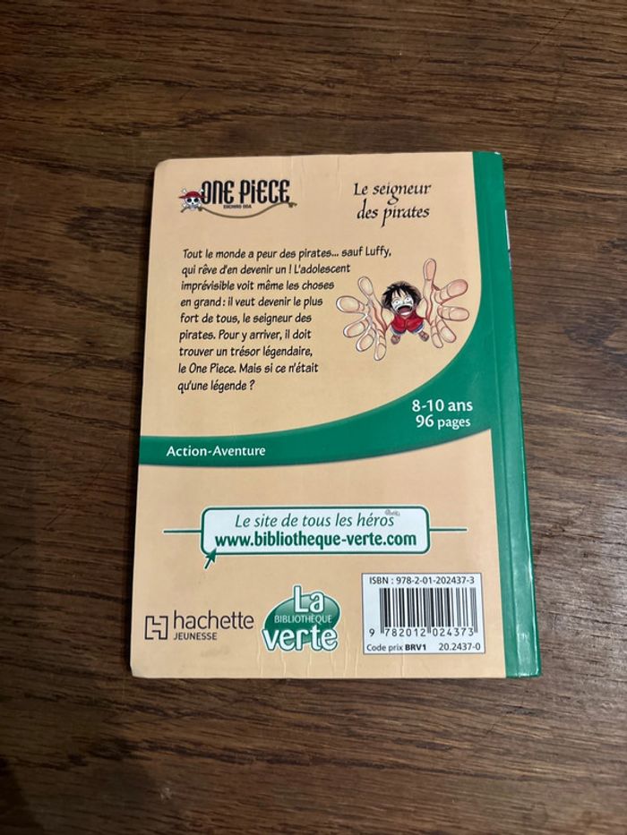 Livre la bibliothèque verte, One, Piece, le seigneur des pirates - photo numéro 2