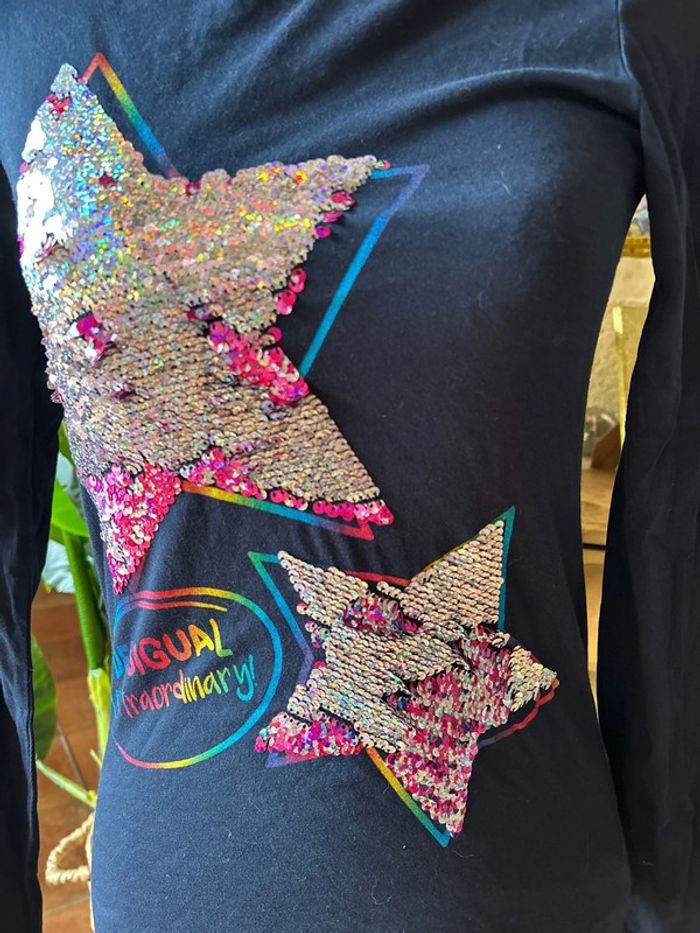 Desigual t-shirt a sequin - photo numéro 2