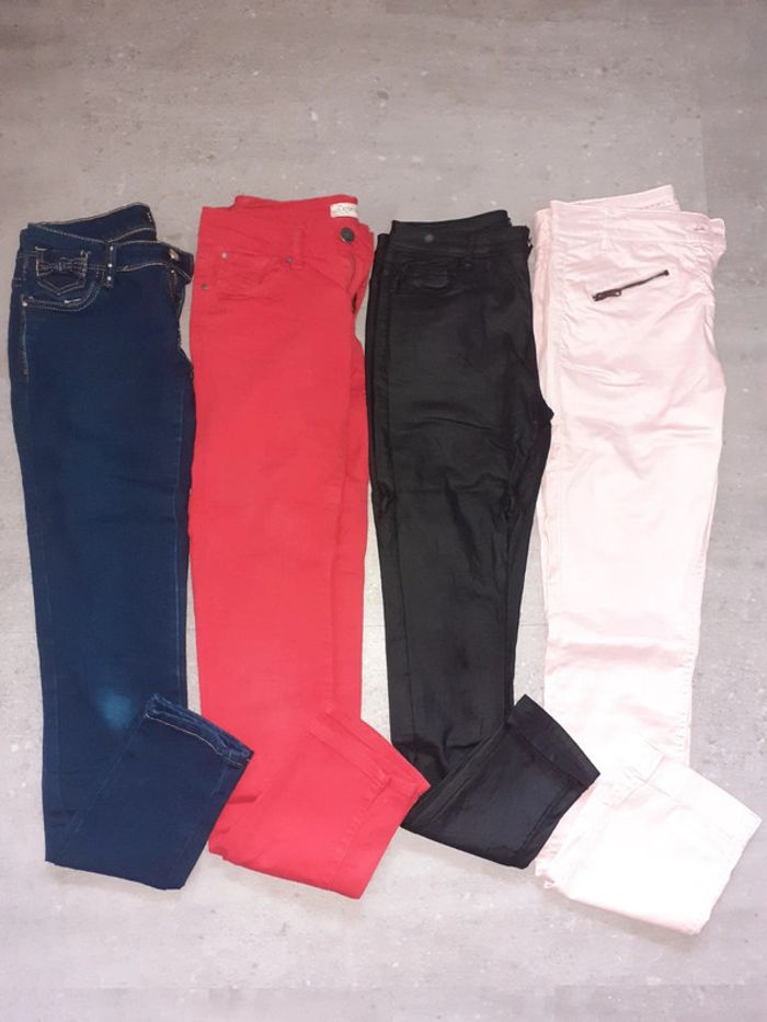 Lot de 4 pantalons jeans