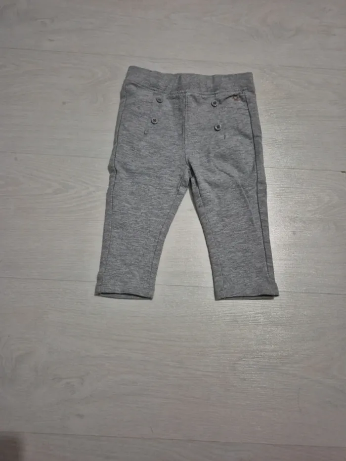 Legging gris 12M