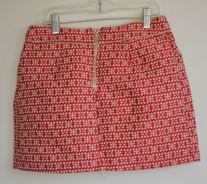 Jupe courte rouge et blanche – It Hippie – Taille S (36) - photo numéro 2