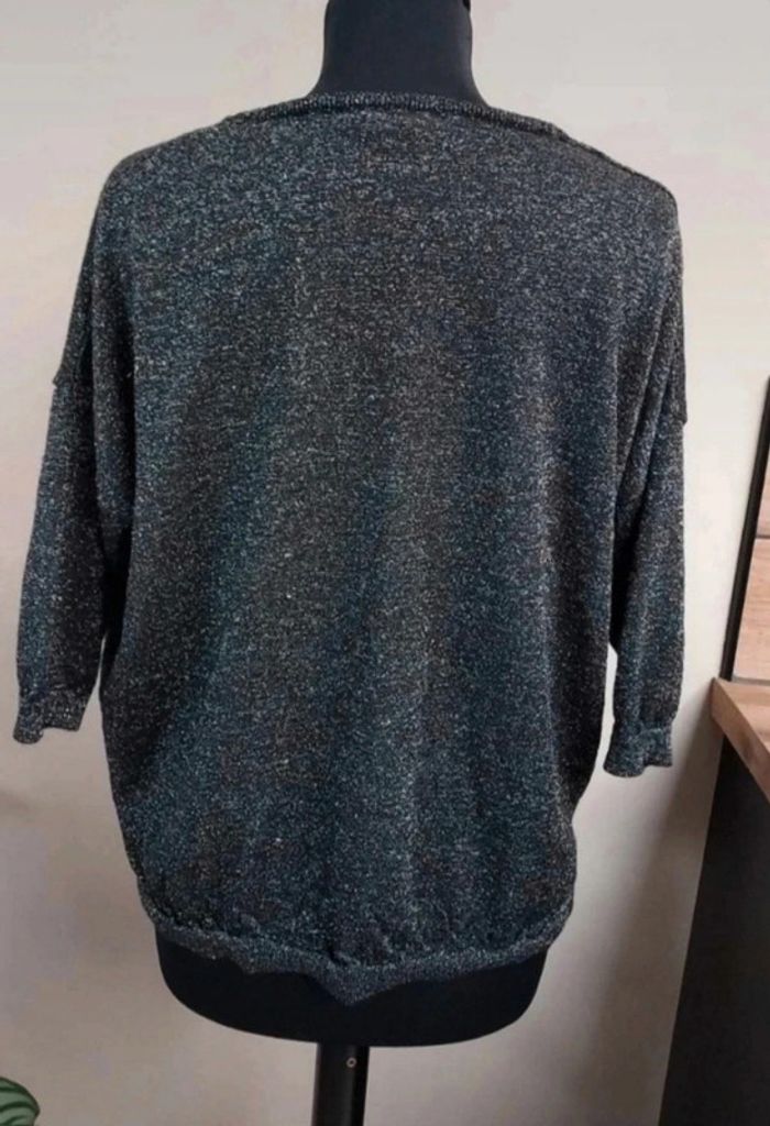 Joli pull Sweewë noir et argenté - photo numéro 3