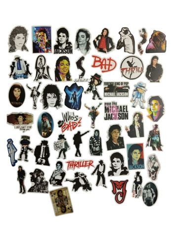 Set 50 stickers autocollants Michael Jackson