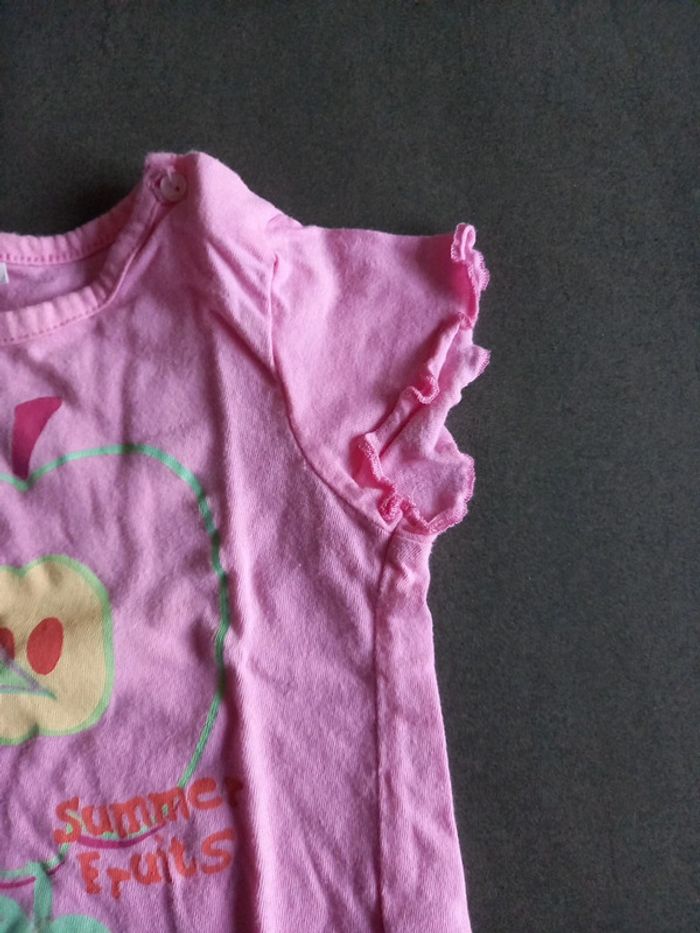 Tee shirt rose 18 mois - photo numéro 4