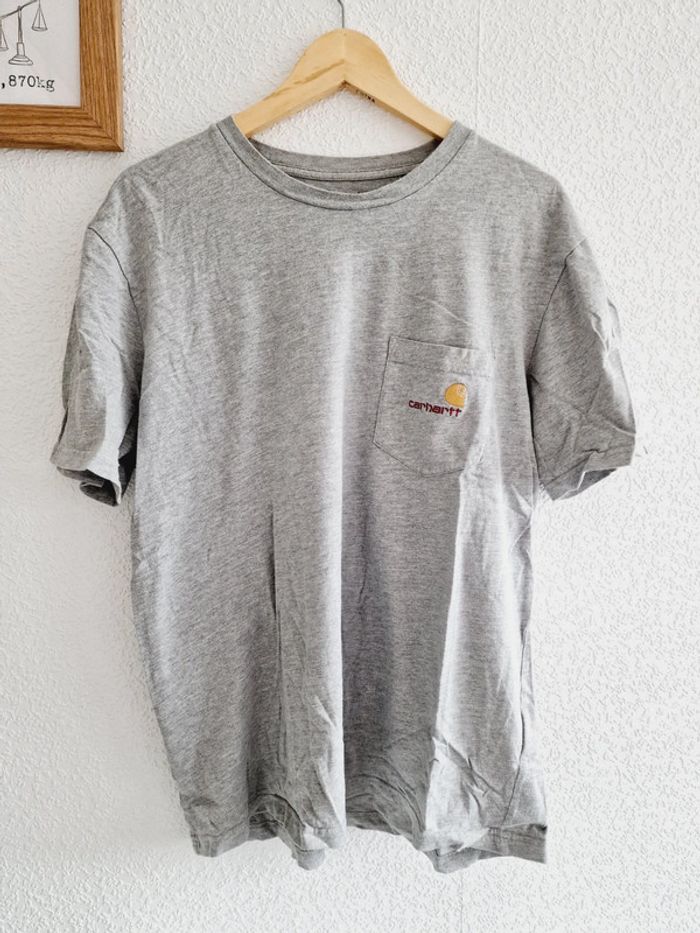 Carhartt - Tee-shirt manches courtes, col rond - Gris (L) - photo numéro 2
