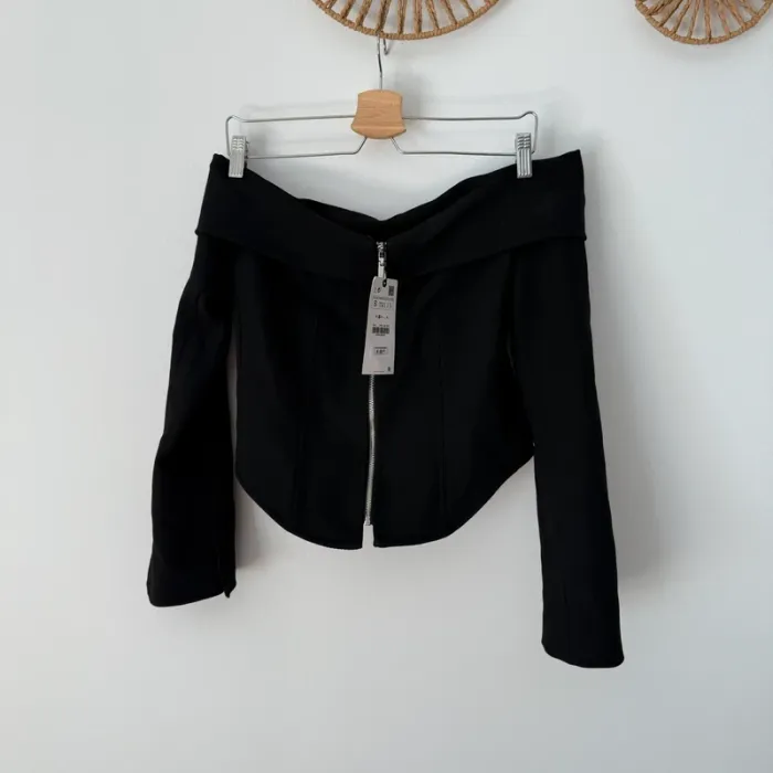 Blazer noir Zara neuf - Taille S - photo numéro 7