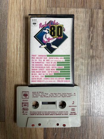 Rare cassette audio Rock of the 80’s