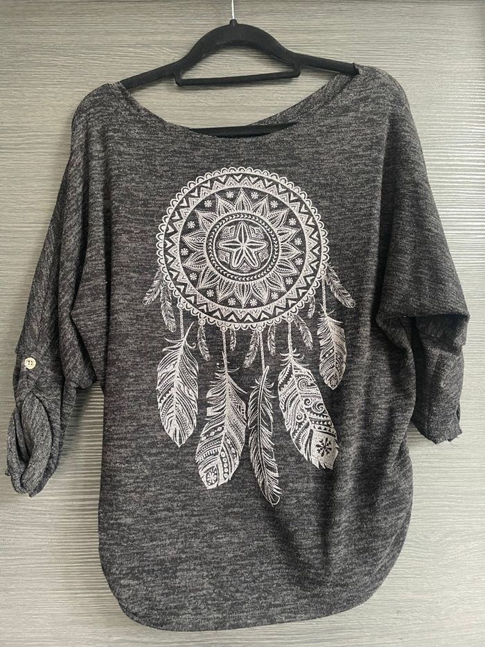 Pull plumes manche 3/4 M