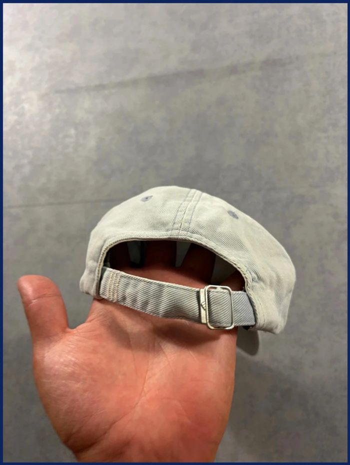 Casquette Vintage Adidas Logo Brodé Gris - photo numéro 6
