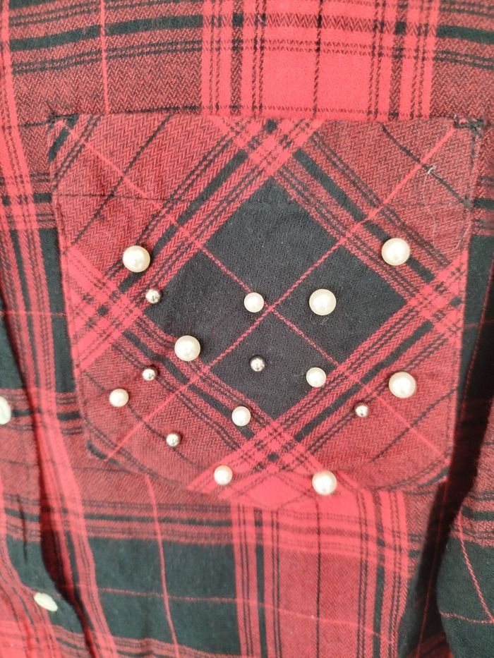 Chemisier avec décors de perles, neuf ! Taille 44 - photo numéro 2