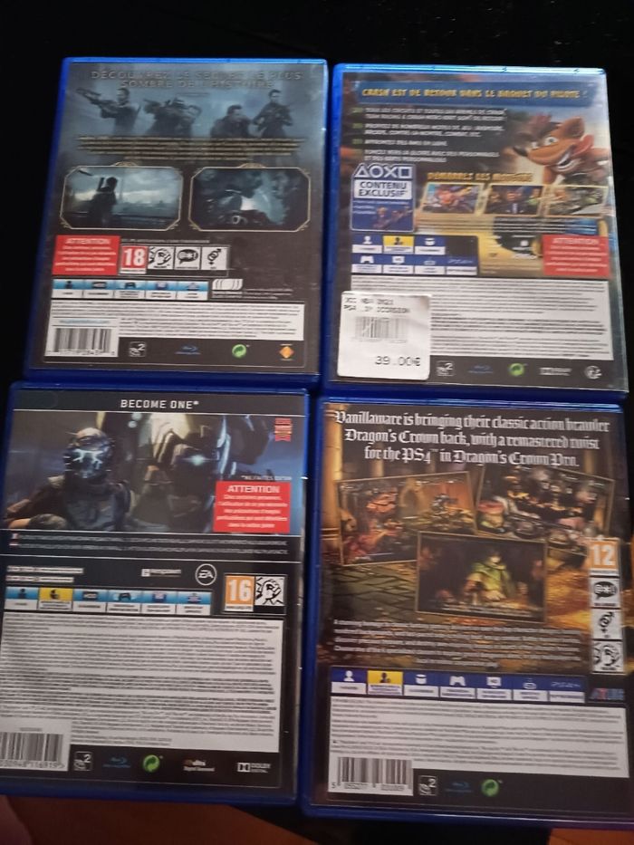 Lot de 4 jeux ps4 - photo numéro 2