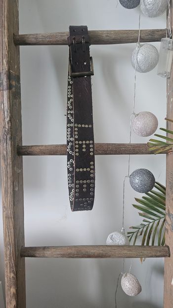 Ceinture en cuir marron le temps des Cerises