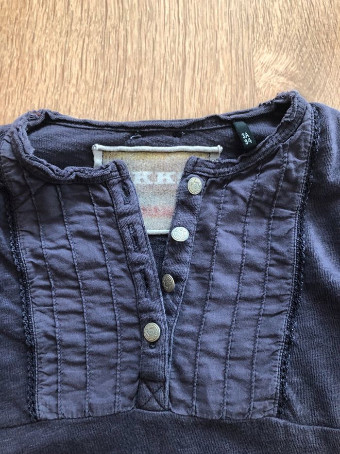 Tee shirt manche longue Ikks fille 3 ans - photo numéro 3