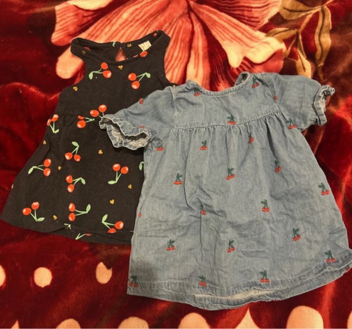 Lot robes cerise
