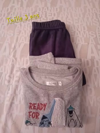 Pyjama hiver en 3 ans Gemo