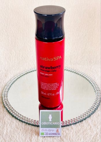 Body Splash Nativa Morango Rubi OBoticário