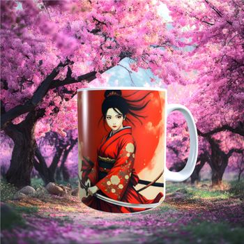 Mug Geisha guerrière Japonaise 
