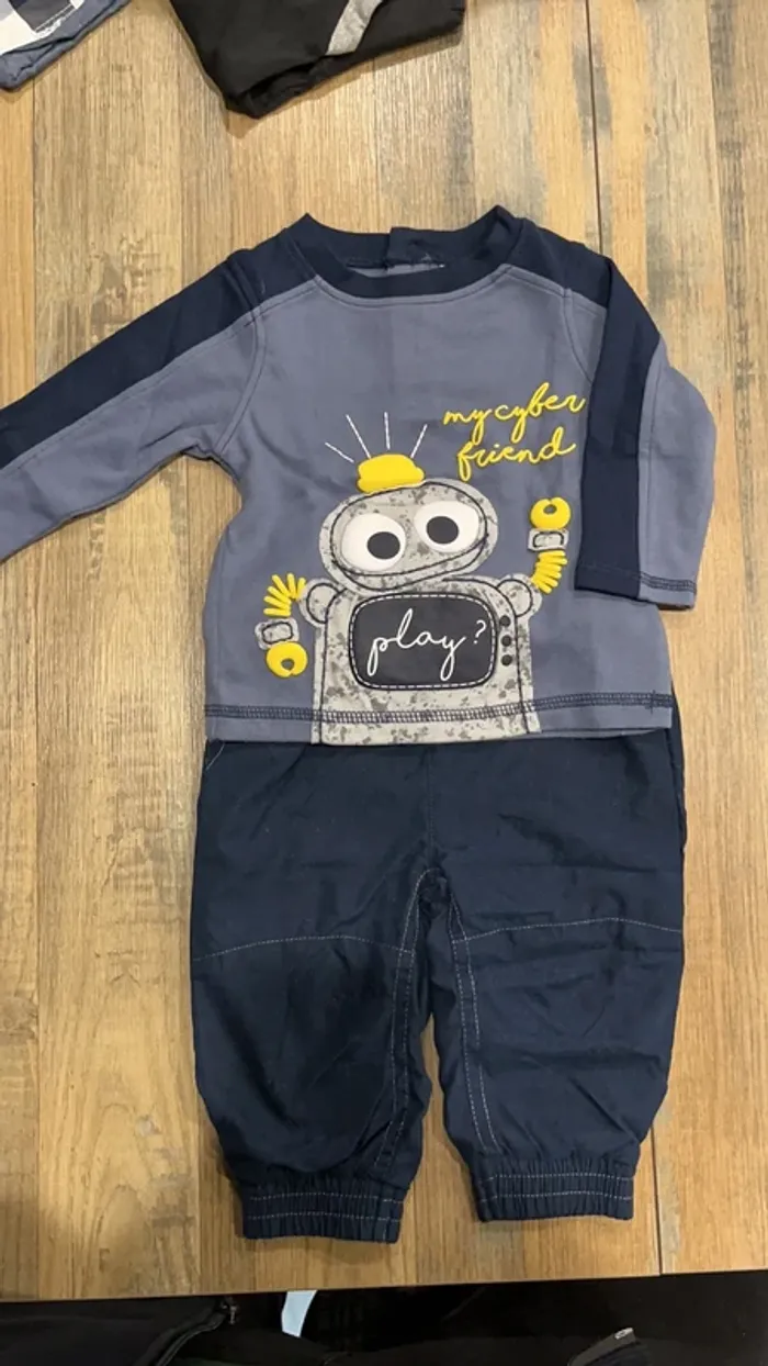 Pantalon teeshirt manches longues
