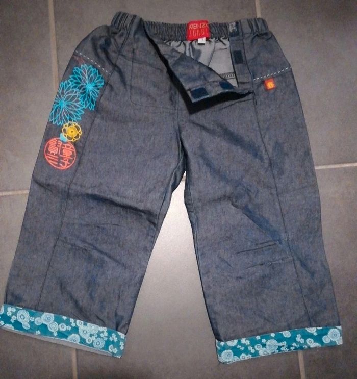 Pantalon kenzo bleu 3 ans - photo numéro 3
