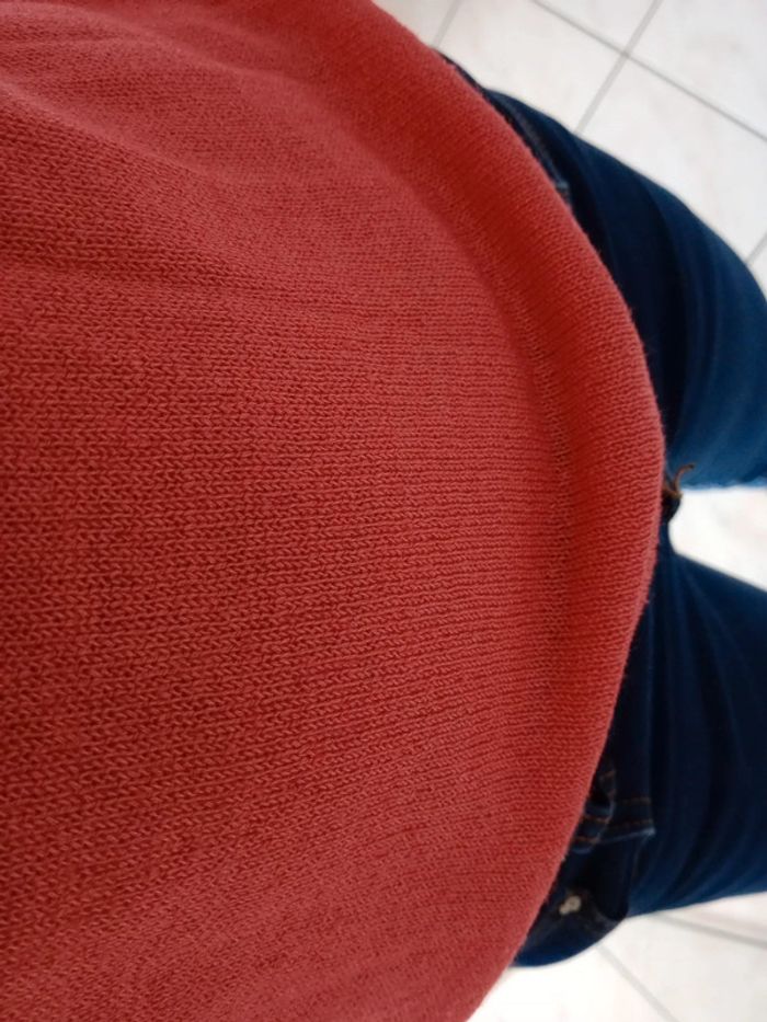 Pull femme 40 rose mailles fines c81 - photo numéro 5
