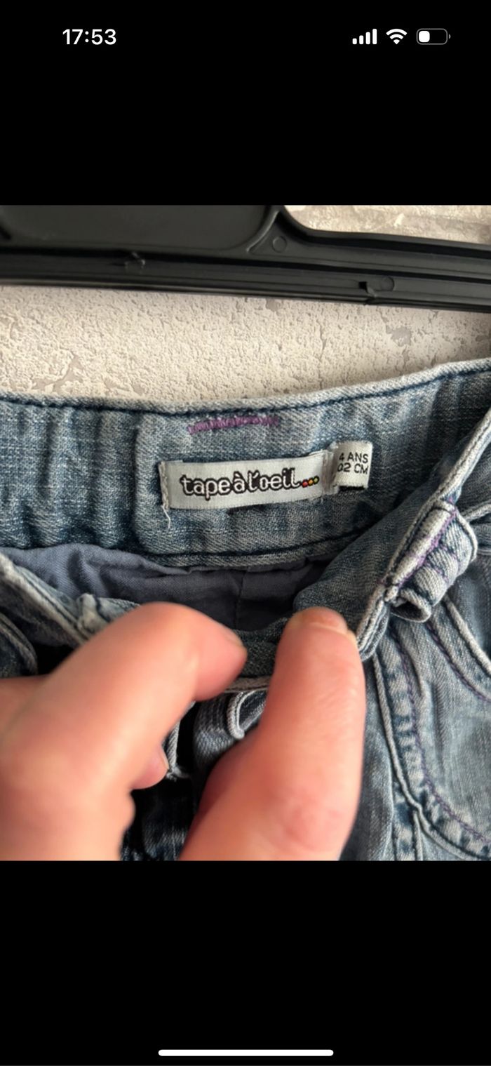 Jupe en jeans Tape A L'Oeil taille 4 ans - photo numéro 2
