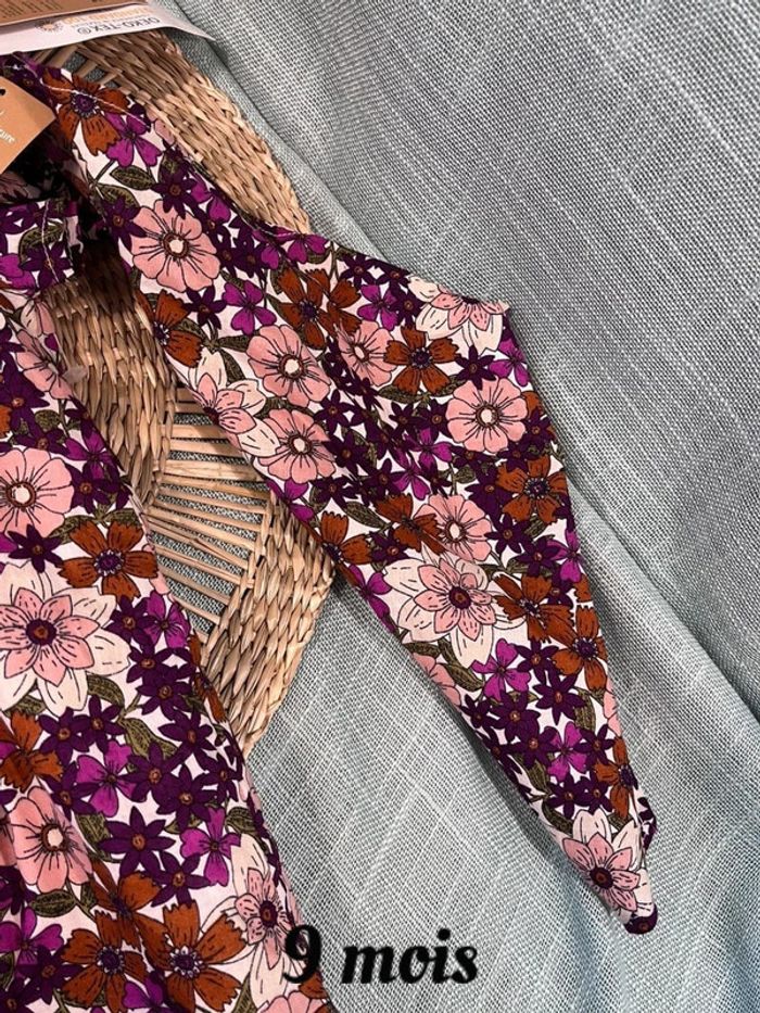 Robe bloomer et fichu taille 9 mois neuf - photo numéro 5