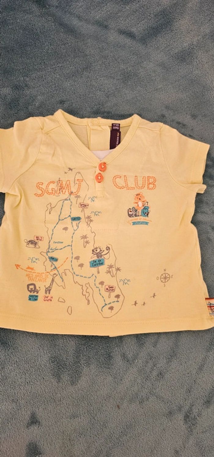 Lot de 2 tee-shirts Sergent Major et short 6 mois - photo numéro 4