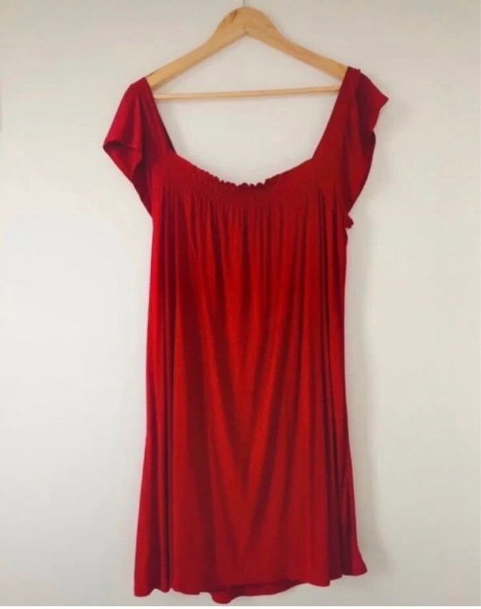 Mini robe plage taille 38 rouge - photo numéro 4