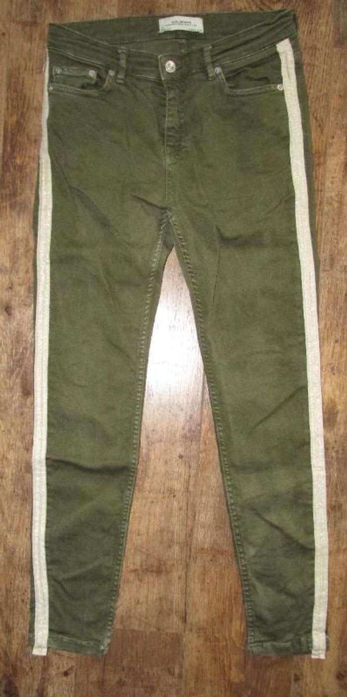 pantalon kaki taille 36 Zara