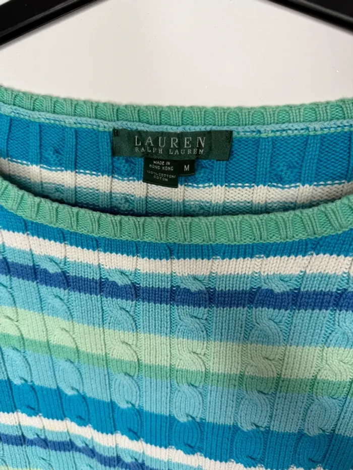 💚 pull torsadé Lauren / Ralph Lauren - multicolore - TM 💚 - photo numéro 4