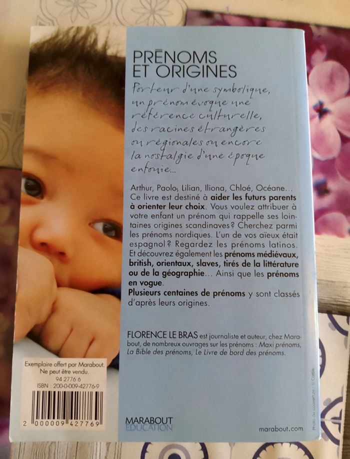 Livre prénoms et origines - photo numéro 2