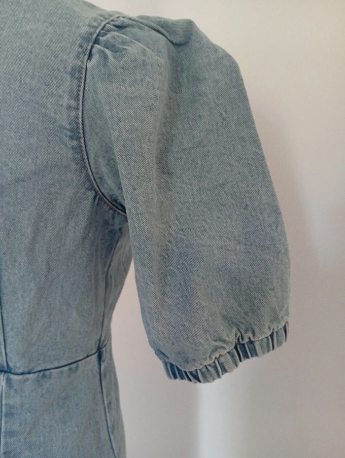 Pieces - Robe en jeans taille XS | manches "bouffantes" - photo numéro 6